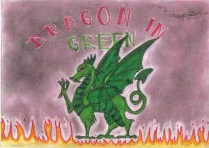 dragon in green