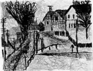 "Bahnübergang in Thüringen" nach Konrad Knebel