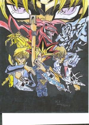 Yami,Joey,Kaiba und die Ägyptischen Götter