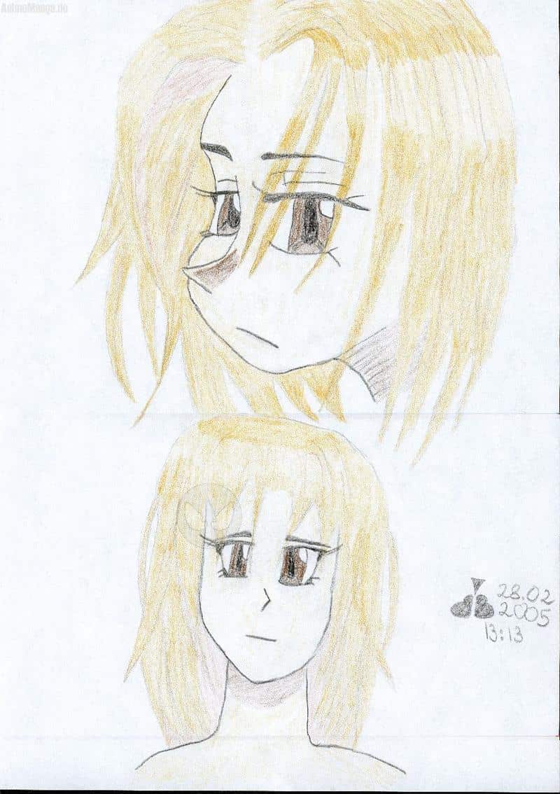 Anna von der Seite und von vorne