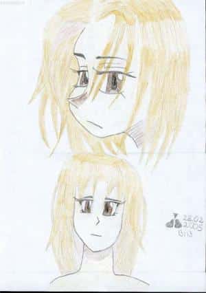 Anna von der Seite und von vorne