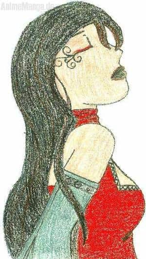 Mädchen mit schwarzen Haaren