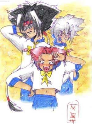 kai,ray und das ding in der mitte...tala >.>