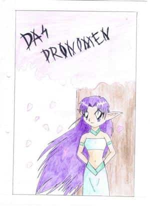 Elfe unter einem Kirschbaum