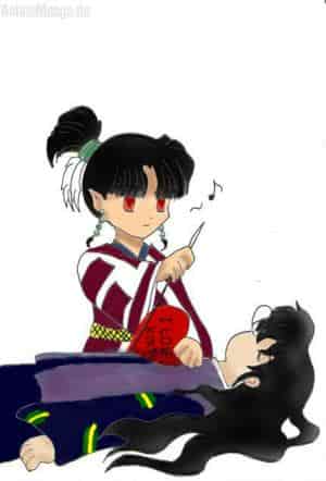 Chibi-Naraku und Kagura
