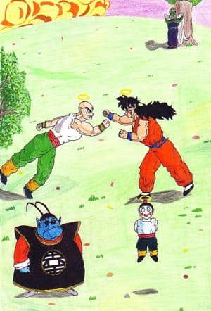 Chao-Zu,Tenchinhan,Yamchu&Piccolo@Meister Kaioh