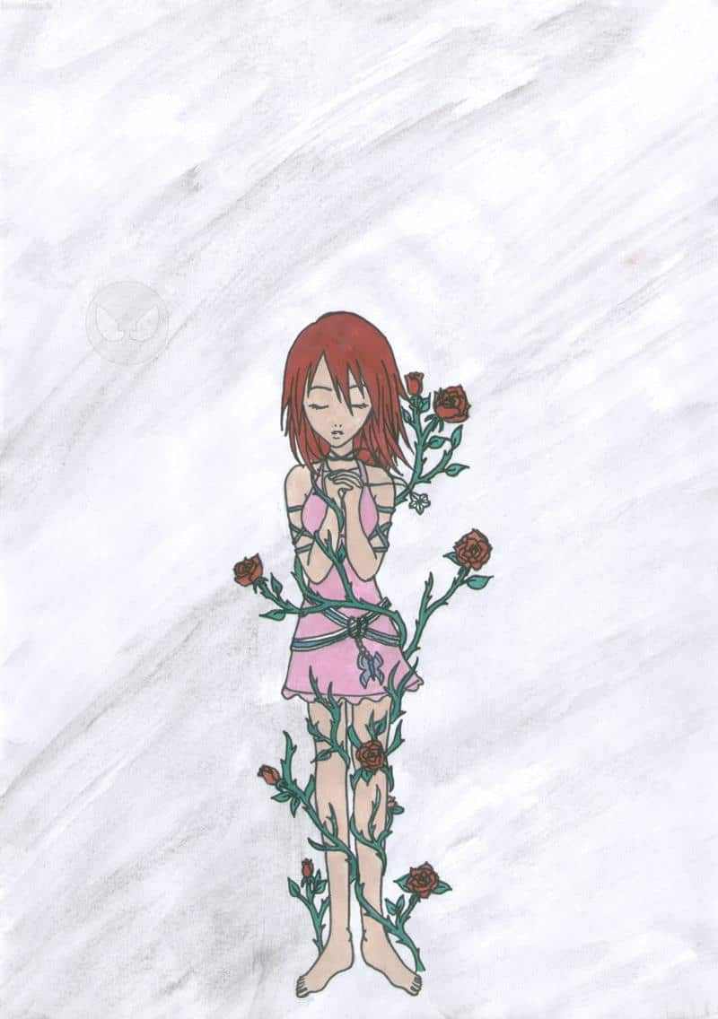 Kairi with roses