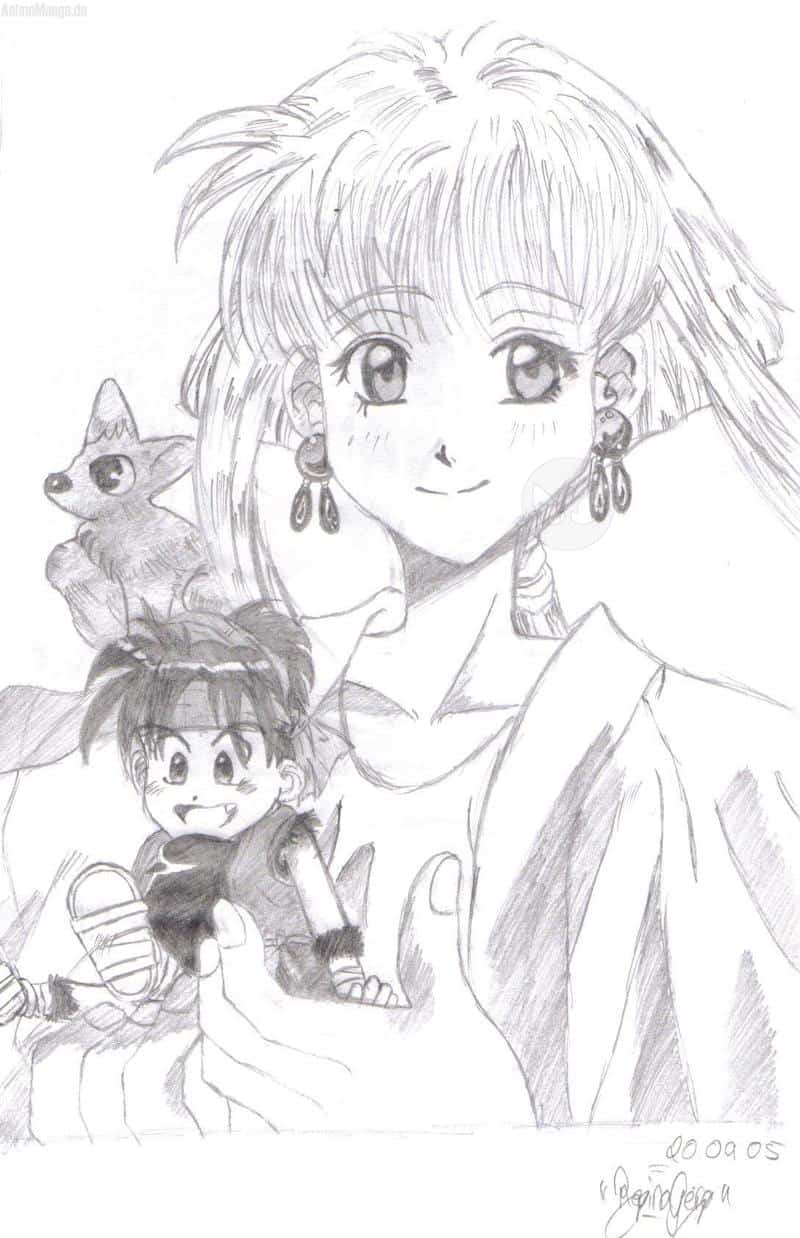 Frau und äh... Tier???