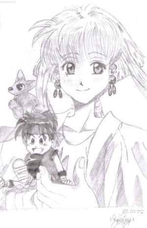 Frau und äh... Tier???