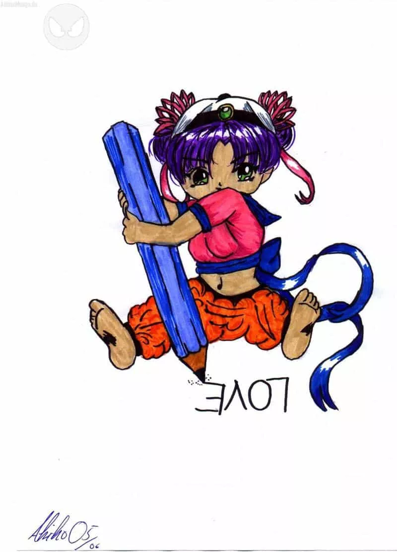 Gini schreibt einen Liebesbrief