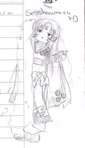 ChibiSesshoumaru XD *Schulkritzelei* ._.