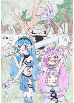 Pinkku Neko&Bluechild