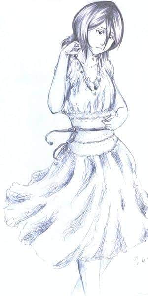 Rukia in einem Kleid