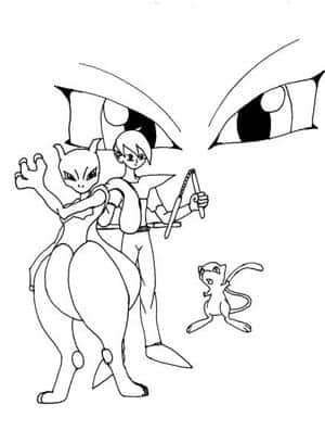 Mew,Mewtwo und Satoshi-san