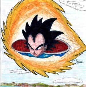 flying Vegeta