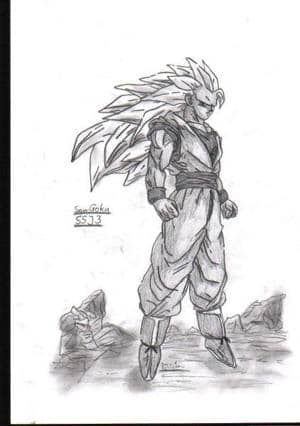 SSJ3 Son-Goku bleistift