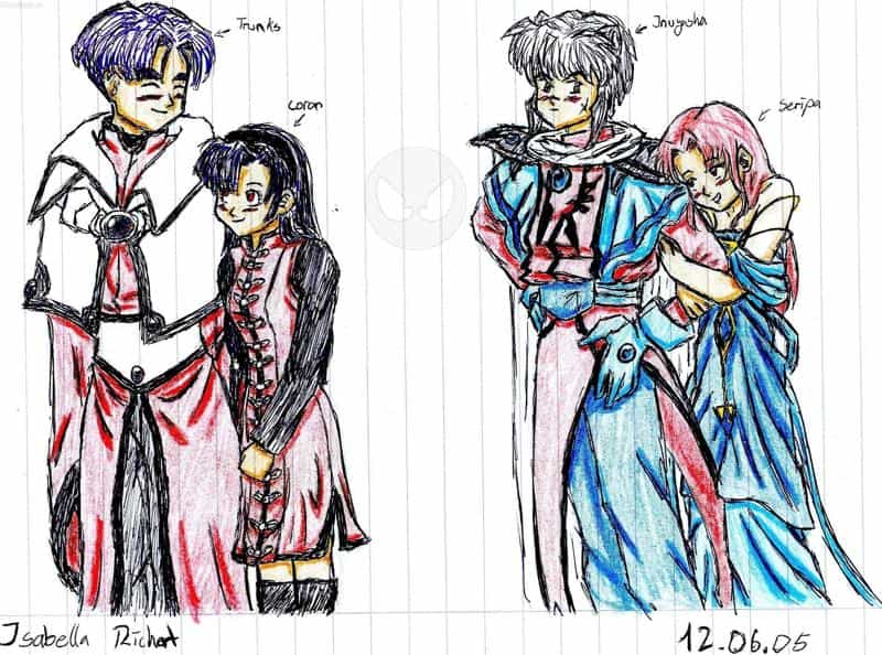 trunks, coron, inuyasha und seripa XD