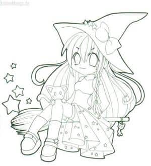 cris' witch (lineart)