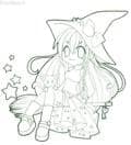 cris' witch (lineart)
