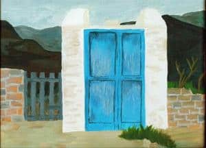 blaue Tür