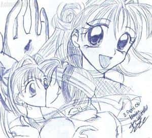 Jeanne Kuliskizze (im Unterricht entstanden!)