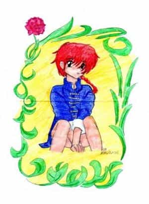 Ran-Chan mit knalligen Farben XD