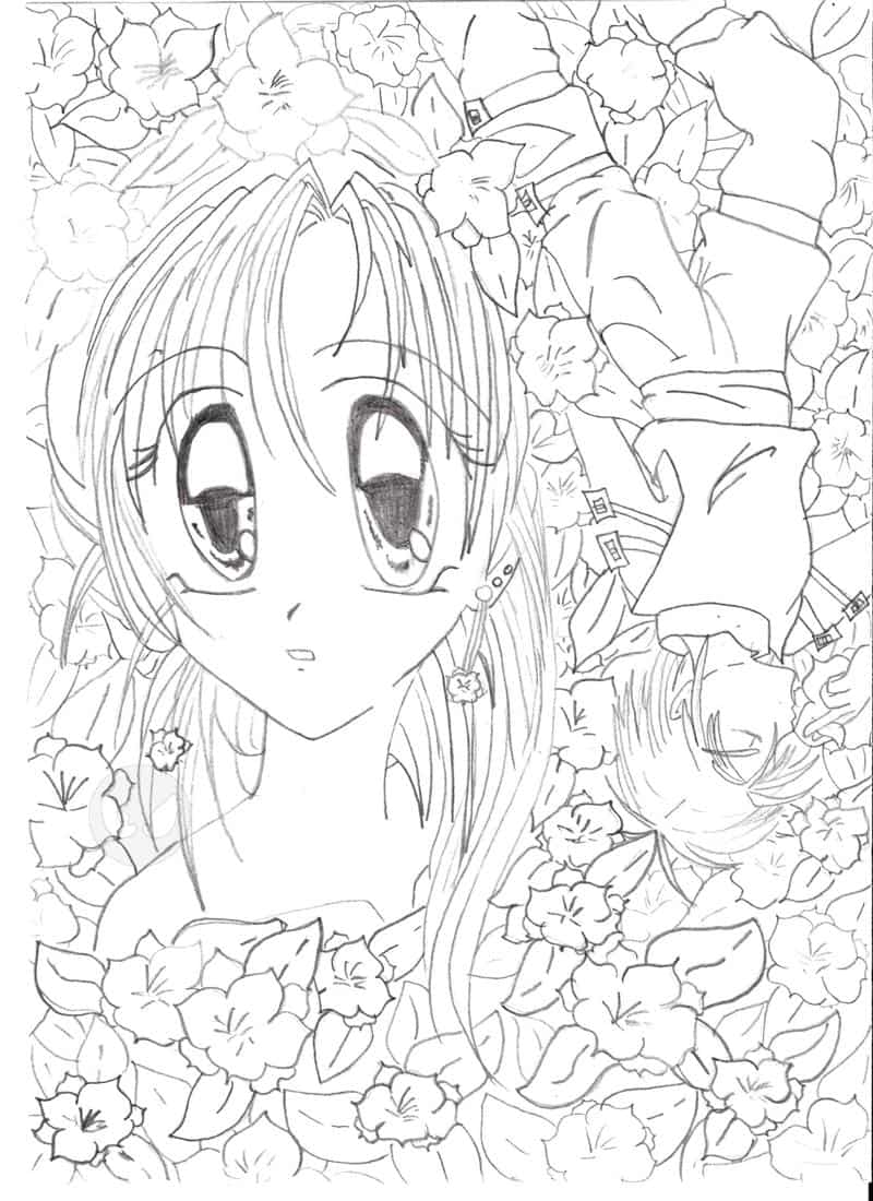 Zwischen den Blumen bist du