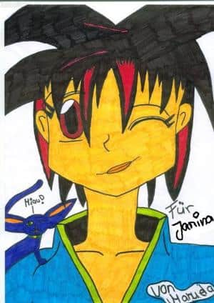 Mädel mit Katze Für Janina