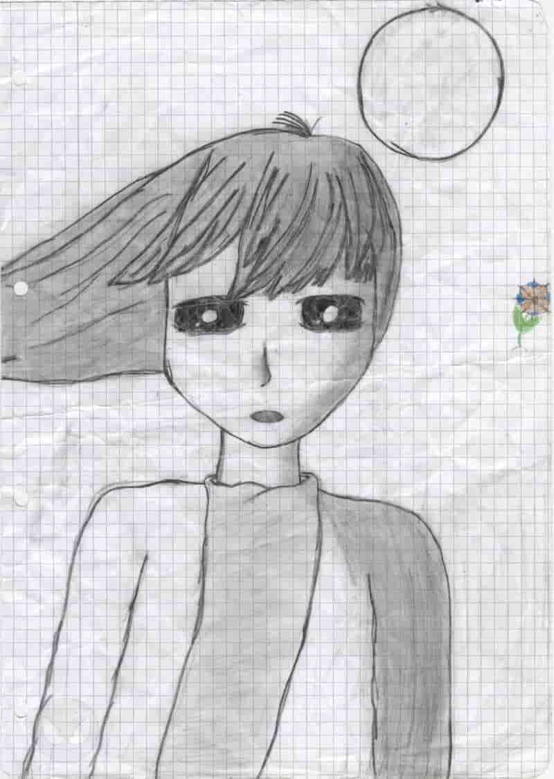 Meine allererste Anime Figur die ich je gezeichnet hab^^