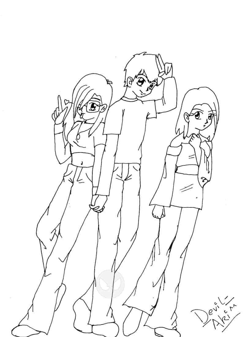 Tarka, Shadow and me^^ (v.r.n.l.)