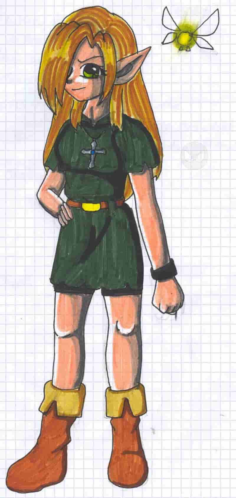 Skizze zu meim Zelda Chara XD