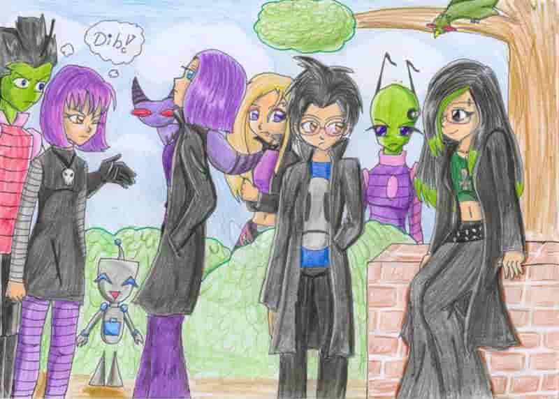 Invader Zim Charas im ParkXD