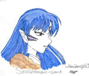 Sesshomaru-sama! (oder auch: mein erster sessi^^) in Farbe...