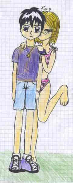 Das sind Amy und Zen aus meinem Doji (naja,... die gibts wirklich, ich denke Kagomemitpfeilun kennt sie...)