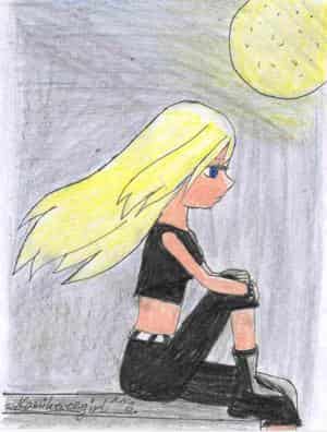 Moonlight girl (oder auch: auf dem 18ten meiner cousine entstanden...)