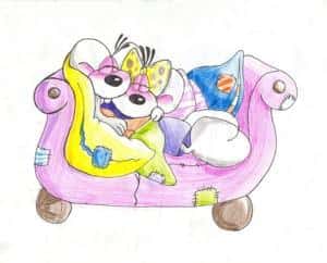 Diddl und diddlina auf ner couch^^