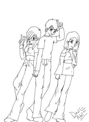 Tarka, Shadow and me^^ (v.r.n.l.)