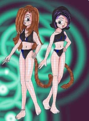Akije und Tarka (new style) Im bikini^^
