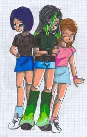 Tarka, Aki und Shiho xD