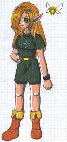 Skizze zu meim Zelda Chara XD