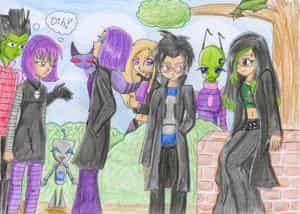 Invader Zim Charas im ParkXD