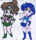Sailor Jupiter und Sailor Merkur SD