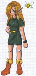 Skizze zu meim Zelda Chara XD