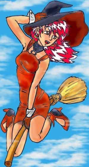 Eine Hexenschülerin