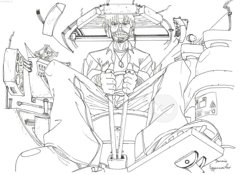 verrückter Panzerfahrer
