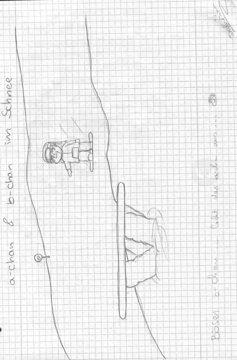 a-chan und b-chan im schnee^^