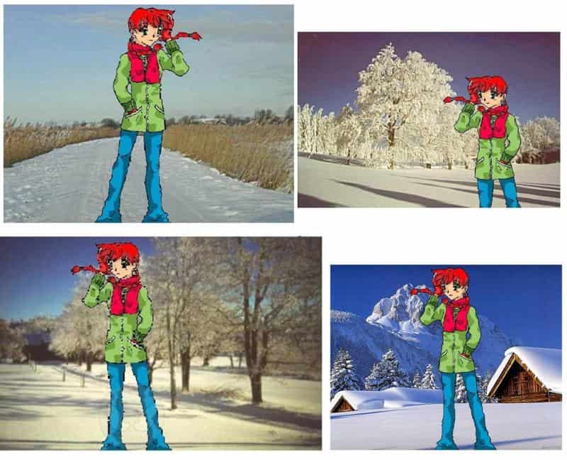 Anne mit dem rotem Haar im Urlaub (Colo + HGZusammengestzt)