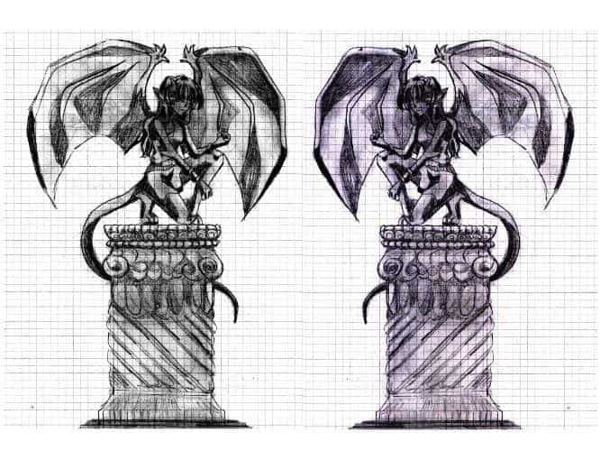 Versteinerter Gargoyle (w.)