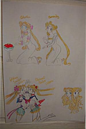 Golden Sailor Moon & Eternal sailor Moon