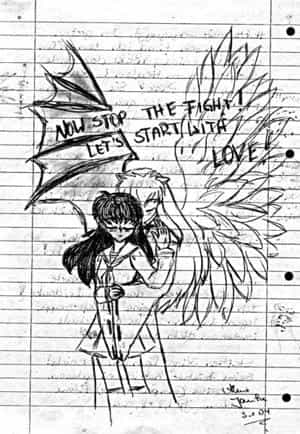 "Now stop the Fight! Let´s start with love!"